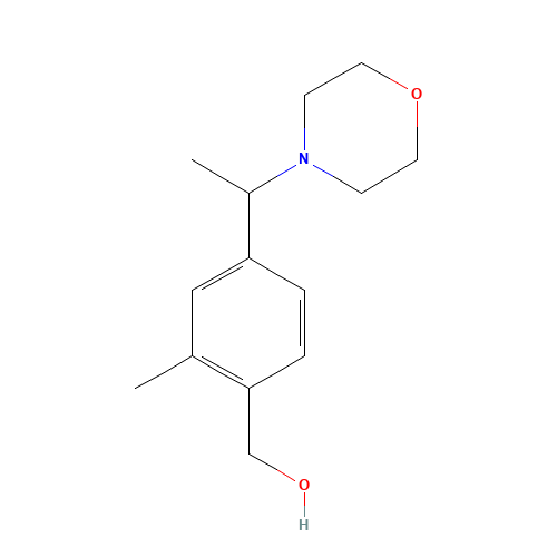 [2-methyl-4-(1-morpholin-4-ylethyl)phenyl]methanol (CAS: 1423070-35-2) - Related Chemical Product