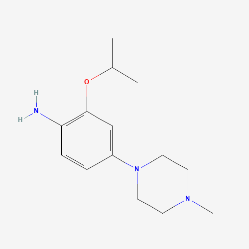 4-(4-methylpiperazin-1-yl)-2-propan-2-yloxyaniline (CAS: 1280594-97-9) - Chemical Structure and Molecular Formula 