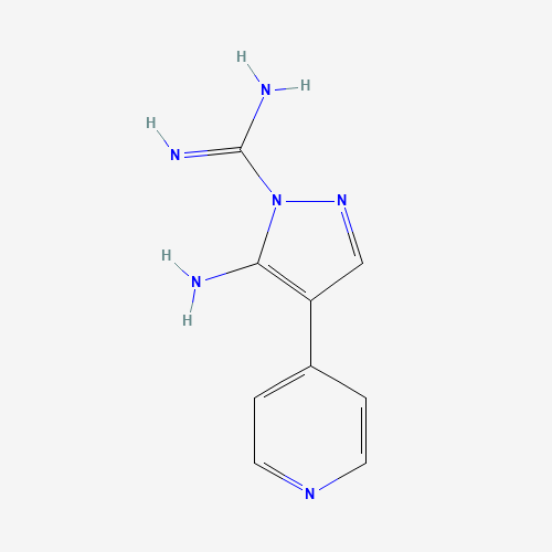 5-amino-4-pyridin-4-ylpyrazole-1-carboximidamide (CAS: 61959-35-1) - Related Chemical Product