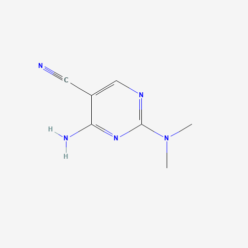 4-amino-2-(dimethylamino)pyrimidine-5-carbonitrile (CAS: 13593-31-2) - Chemical Structure and Molecular Formula 