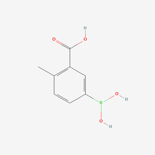 5-borono-2-methylbenzoic acid (CAS: 1256346-18-5) - Chemical Structure and Molecular Formula 