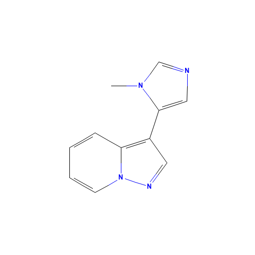 3-(3-methylimidazol-4-yl)pyrazolo[1,5-a]pyridine (CAS: 1383675-74-8) - Chemical Structure and Molecular Formula 