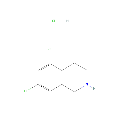 5,7-dichloro-1,2,3,4-tetrahydroisoquinoline;hydrochloride (CAS: 73075-47-5) - Chemical Structure and Molecular Formula 