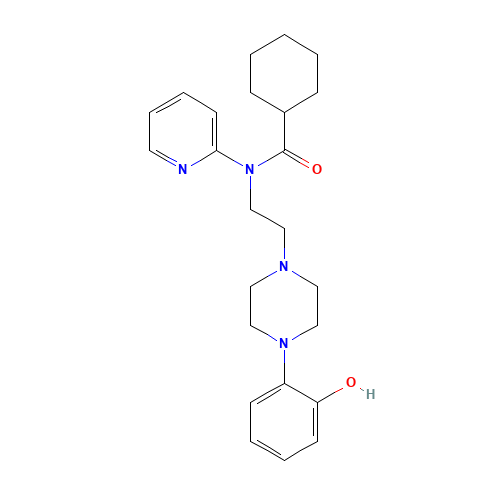 N-[2-[4-(2-hydroxyphenyl)piperazin-1-yl]ethyl]-N-pyridin-2-ylcyclohexanecarboxamide (CAS: 146715-07-3) - Related Chemical Product