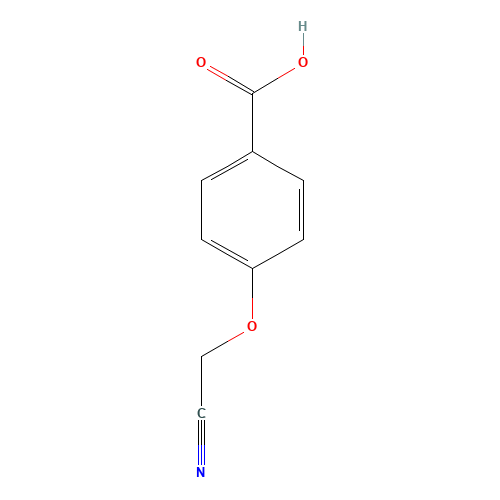 4-(cyanomethoxy)benzoic acid (CAS: 792954-24-6) - Chemical Structure and Molecular Formula 