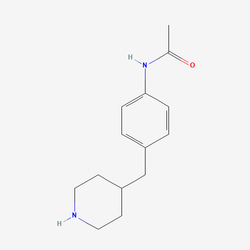 N-[4-(piperidin-4-ylmethyl)phenyl]acetamide (CAS: 188605-31-4) - Chemical Structure and Molecular Formula 