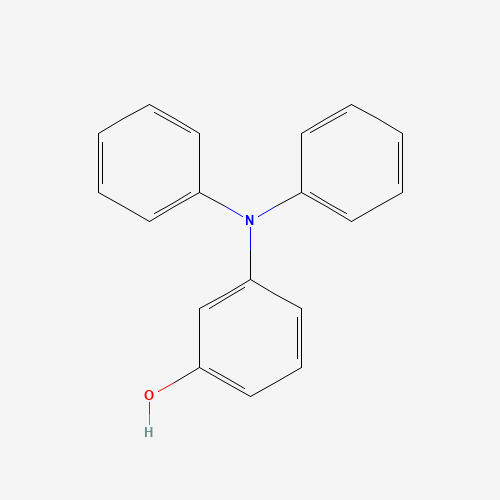 3-(N-phenylanilino)phenol (CAS: 107396-23-6) - Chemical Structure and Molecular Formula 