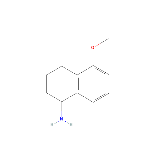 5-methoxy-1,2,3,4-tetrahydronaphthalen-1-amine (CAS: 52372-97-1) - Chemical Structure and Molecular Formula 