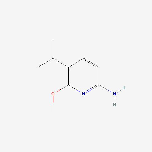 6-methoxy-5-propan-2-ylpyridin-2-amine (CAS: 1446793-63-0) - Chemical Structure and Molecular Formula 