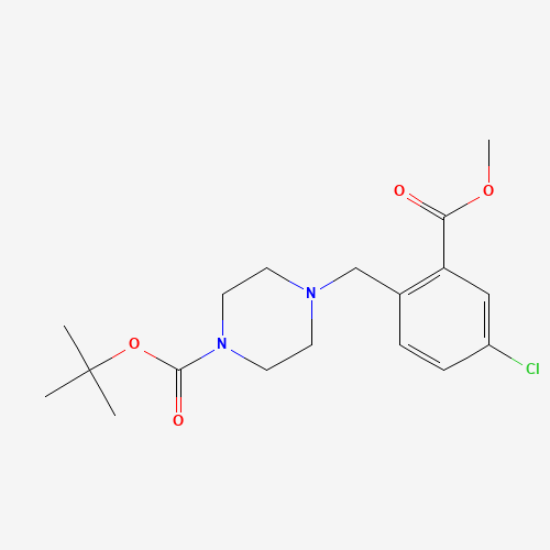 tert-butyl 4-[(4-chloro-2-methoxycarbonylphenyl)methyl]piperazine-1-carboxylate (CAS: 1460036-94-5) - Related Chemical Product