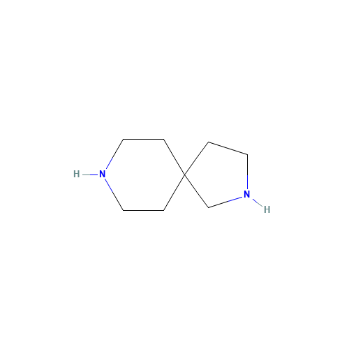 2,8-diazaspiro[4.5]decane (CAS: 176-67-0) - Chemical Structure and Molecular Formula 