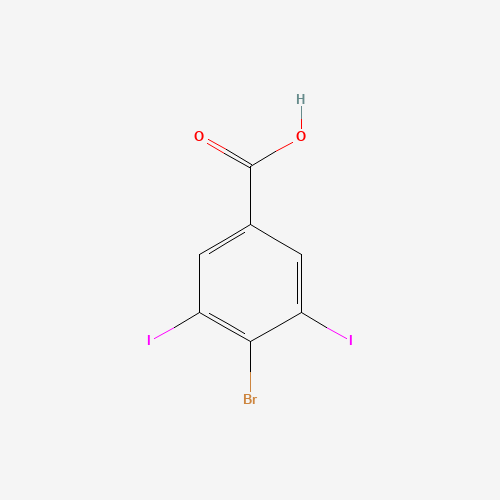 4-bromo-3,5-diiodobenzoic acid (CAS: 861117-99-9) - Chemical Structure and Molecular Formula 