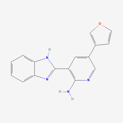 3-(1H-benzimidazol-2-yl)-5-(furan-3-yl)pyridin-2-amine (CAS: 1261220-42-1) - Related Chemical Product