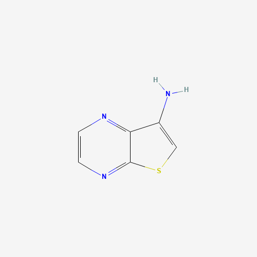 thieno[2,3-b]pyrazin-7-amine (CAS: 59944-75-1) - Chemical Structure and Molecular Formula 