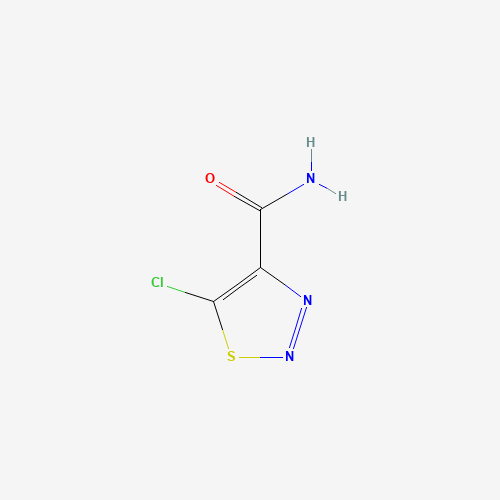 5-chlorothiadiazole-4-carboxamide (CAS: 64837-51-0) - Chemical Structure and Molecular Formula 