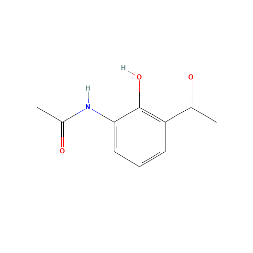 N-(3-acetyl-2-hydroxyphenyl)acetamide (CAS: 103205-33-0) - Chemical Structure and Molecular Formula 