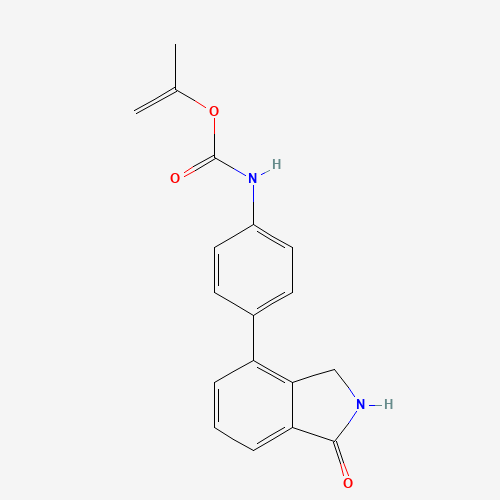 prop-1-en-2-yl N-[4-(1-oxo-2,3-dihydroisoindol-4-yl)phenyl]carbamate (CAS: 897374-42-4) - Related Chemical Product