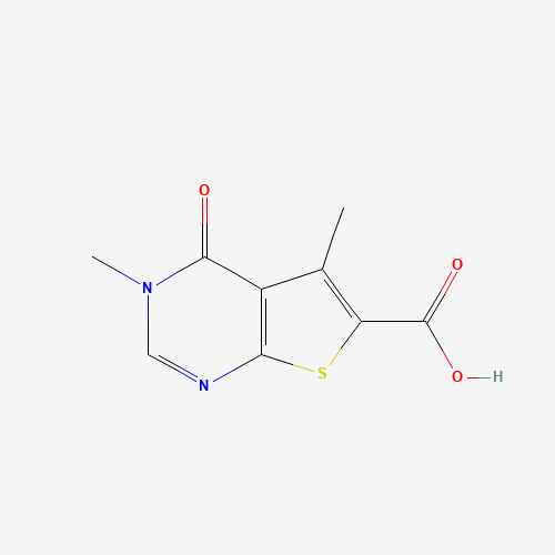 3,5-dimethyl-4-oxothieno[2,3-d]pyrimidine-6-carboxylic acid (CAS: 439138-78-0) - Chemical Structure and Molecular Formula 