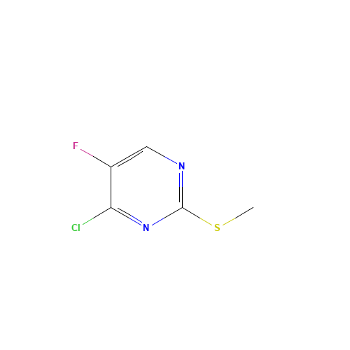 4-chloro-5-fluoro-2-methylsulfanylpyrimidine (CAS: 6096-45-3) - Chemical Structure and Molecular Formula 