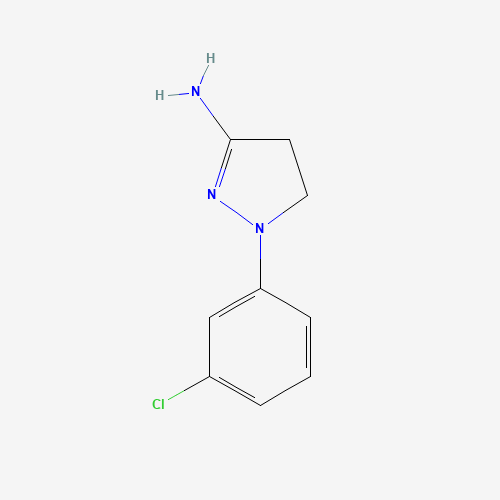2-(3-chlorophenyl)-3,4-dihydropyrazol-5-amine (CAS: 6463-41-8) - Related Chemical Product
