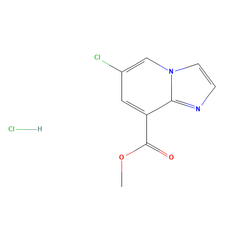 methyl 6-chloroimidazo[1,2-a]pyridine-8-carboxylate (CAS: 145335-89-3) - Chemical Structure and Molecular Formula 