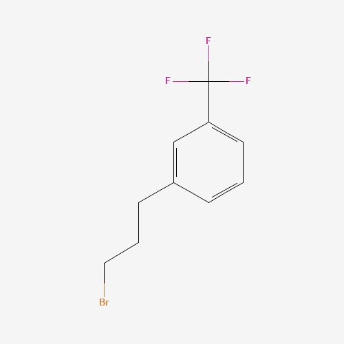 1-(3-bromopropyl)-3-(trifluoromethyl)benzene (CAS: 129254-76-8) - Chemical Structure and Molecular Formula 