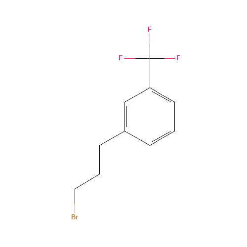 1-(3-bromopropyl)-3-(trifluoromethyl)benzene (CAS: 129254-76-8) - Chemical Structure and Molecular Formula 