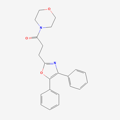 3-(4,5-diphenyl-1,3-oxazol-2-yl)-1-morpholin-4-ylpropan-1-one (CAS: 34015-84-4) - Related Chemical Product