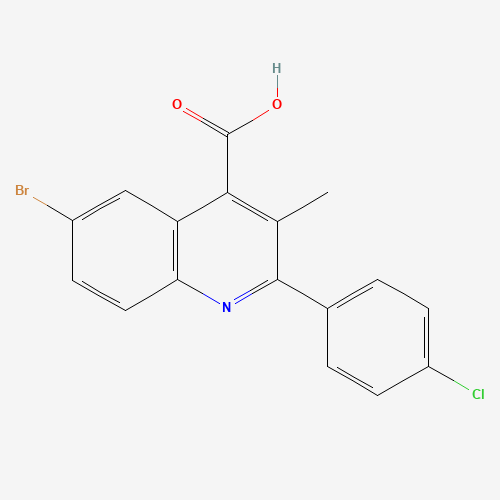 6-bromo-2-(4-chlorophenyl)-3-methylquinoline-4-carboxylic acid (CAS: 438531-53-4) - Related Chemical Product