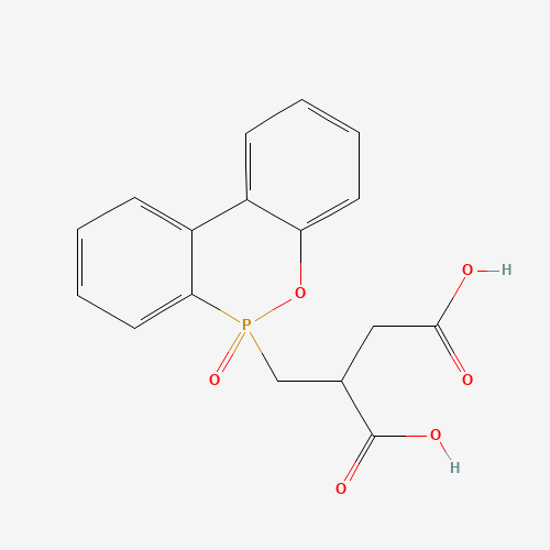 2-[(6-oxobenzo[c][2,1]benzoxaphosphinin-6-yl)methyl]butanedioic acid (CAS: 63562-33-4) - Chemical Structure and Molecular Formula 