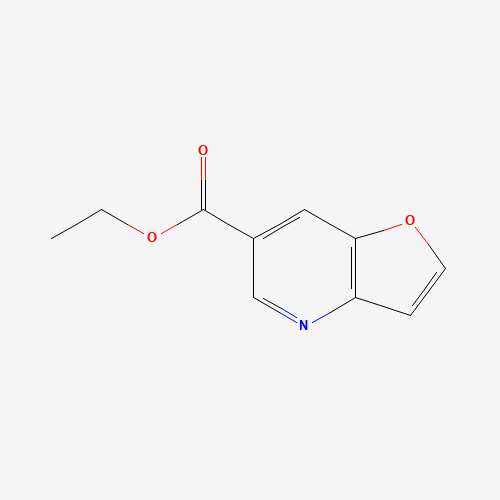 ethyl furo[3,2-b]pyridine-6-carboxylate (CAS: 122535-03-9) - Chemical Structure and Molecular Formula 