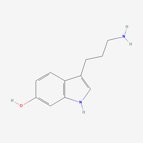 3-(3-aminopropyl)-1H-indol-6-ol (CAS: 1369148-90-2) - Chemical Structure and Molecular Formula 