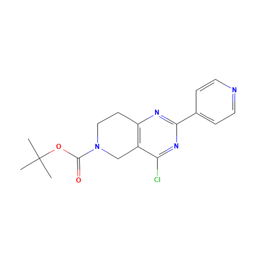 tert-butyl 4-chloro-2-pyridin-4-yl-7,8-dihydro-5H-pyrido[4,3-d]pyrimidine-6-carboxylate (CAS: 1266619-75-3) - Related Chemical Product