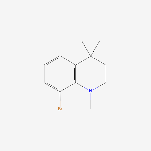 8-bromo-1,4,4-trimethyl-2,3-dihydroquinoline (CAS: 1187932-52-0) - Chemical Structure and Molecular Formula 