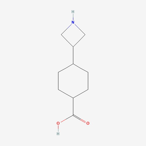 4-(azetidin-3-yl)cyclohexane-1-carboxylic acid (CAS: 910442-38-5) - Chemical Structure and Molecular Formula 