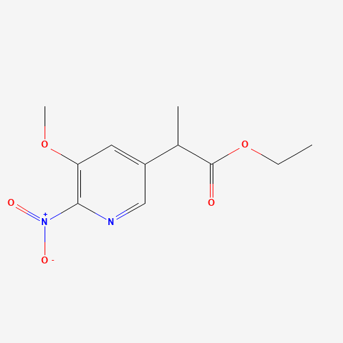 ethyl 2-(5-methoxy-6-nitropyridin-3-yl)propanoate (CAS: 1419603-81-8) - Related Chemical Product