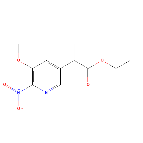 ethyl 2-(5-methoxy-6-nitropyridin-3-yl)propanoate (CAS: 1419603-81-8) - Related Chemical Product