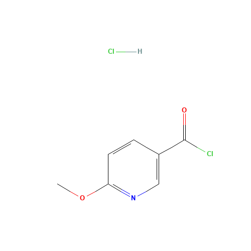 6-methoxypyridine-3-carbonyl chloride;hydrochloride (CAS: 365429-82-9) - Chemical Structure and Molecular Formula 