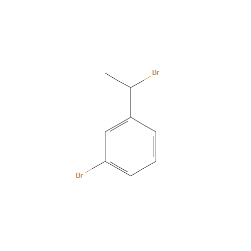 1-bromo-3-(1-bromoethyl)benzene (CAS: 59770-98-8) - Chemical Structure and Molecular Formula 