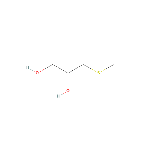 3-methylsulfanylpropane-1,2-diol (CAS: 22551-26-4) - Chemical Structure and Molecular Formula 
