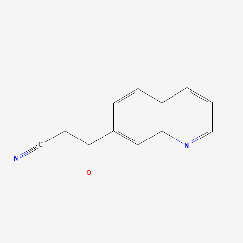 3-oxo-3-quinolin-7-ylpropanenitrile (CAS: 1265235-13-9) - Chemical Structure and Molecular Formula 
