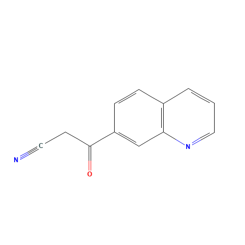 3-oxo-3-quinolin-7-ylpropanenitrile (CAS: 1265235-13-9) - Chemical Structure and Molecular Formula 