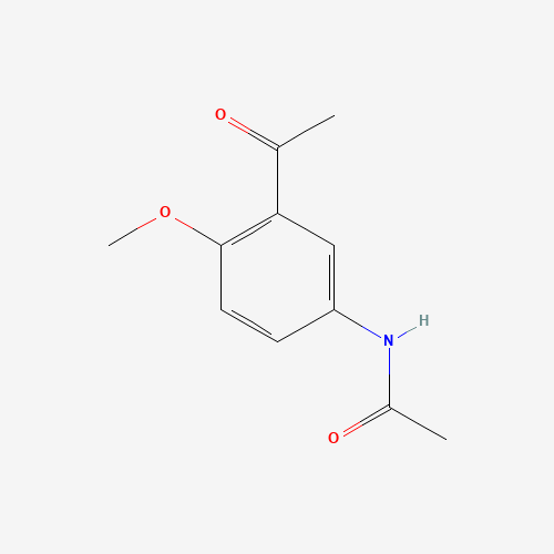 N-(3-acetyl-4-methoxyphenyl)acetamide (CAS: 51410-09-4) - Chemical Structure and Molecular Formula 