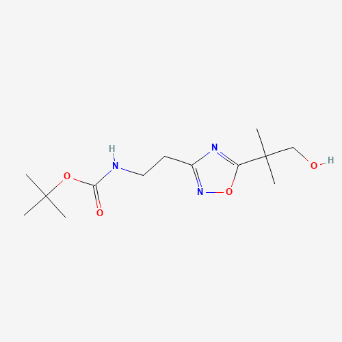 tert-butyl N-[2-[5-(1-hydroxy-2-methylpropan-2-yl)-1,2,4-oxadiazol-3-yl]ethyl]carbamate (CAS: 1244058-79-4) - Related Chemical Product