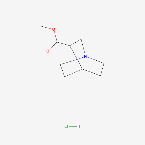 methyl 1-azabicyclo[2.2.2]octane-3-carboxylate;hydrochloride (CAS: 54954-73-3) - Chemical Structure and Molecular Formula 