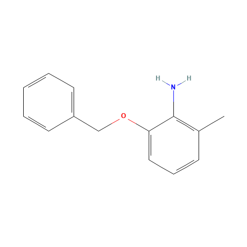 2-methyl-6-phenylmethoxyaniline (CAS: 883107-58-2) - Chemical Structure and Molecular Formula 