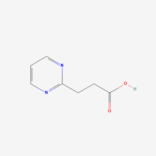 3-pyrimidin-2-ylpropanoic acid chemical structure 3-pyrimidin-2-ylpropanoic acid (CAS: 439108-20-0) - Chemical Structure and Molecular Formula
