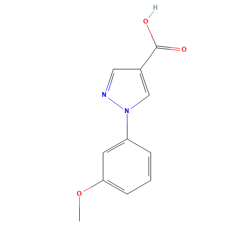 1-(3-methoxyphenyl)pyrazole-4-carboxylic acid (CAS: 1177350-90-1) - Related Chemical Product