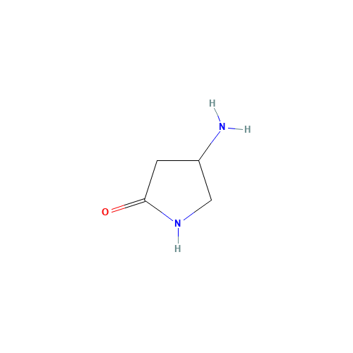 4-aminopyrrolidin-2-one (CAS: 88016-17-5) - Chemical Structure and Molecular Formula 