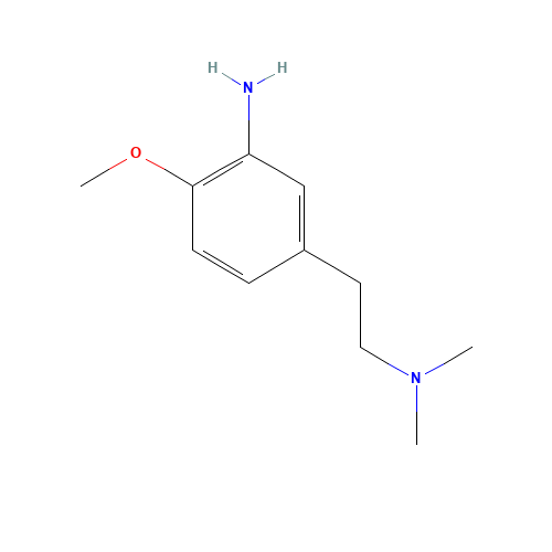 5-[2-(dimethylamino)ethyl]-2-methoxyaniline (CAS: 1257078-71-9) - Chemical Structure and Molecular Formula 